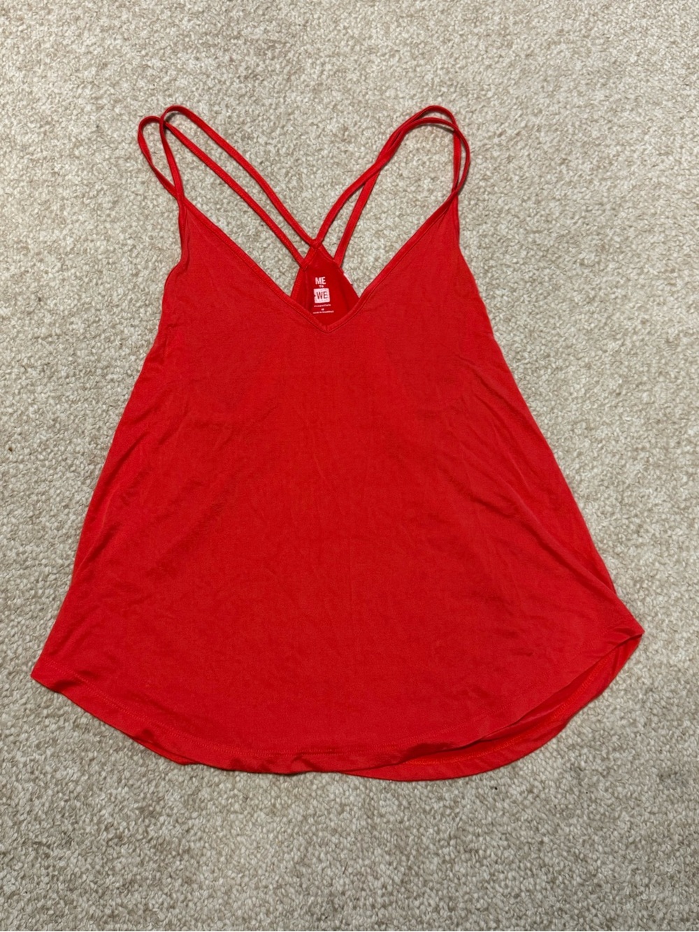 Red Stretchy Tank Top